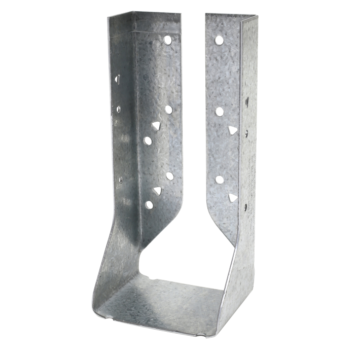 Image of Simpson Strong-Tie HUC28-2 HUC Galvanized Face-Mount Concealed-Flange Joist Hanger for Double 2x8