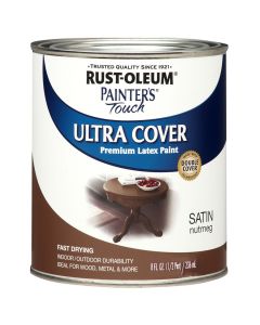 1/2 Pt Rust-Oleum 240290 Nutmeg Painter's Touch 2X Ultra Cover Premium Latex Paint, Satin