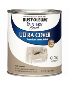1 Qt Rust-Oleum 1994502 Almond Painter's Touch 2X Ultra Cover Premium Latex Paint
