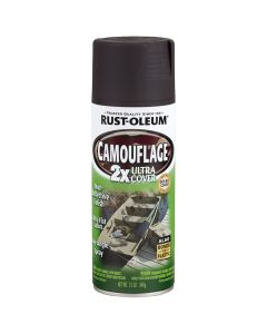 12 Oz. Rust-Oleum 279178 Earth Brown Specialty 2X Camouflage Spray Paint