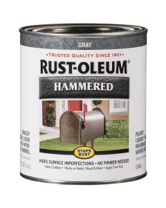 1 Qt Rust-Oleum 7214502 Gray Stops Rust Hammered Metal Finish