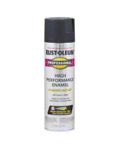 15 Oz Rust-Oleum 7578838 Black Professional High Performance Enamel Spray Paint, Flat