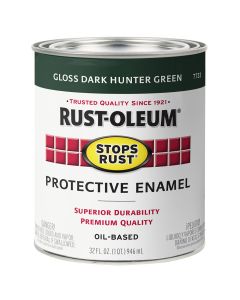 1 Qt Rust-Oleum 7733502 Dark Hunter Green Stops Rust Protective Enamel