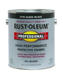 1 Gal Rust-Oleum 7779402 Black Professional Oil-Based High Performance Protective Enamel