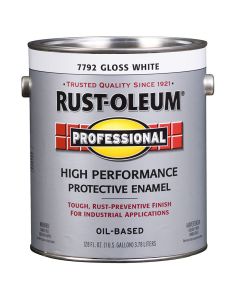 1 Gal Rust-Oleum 7792402 White Professional Oil-Based High Performance Protective Enamel