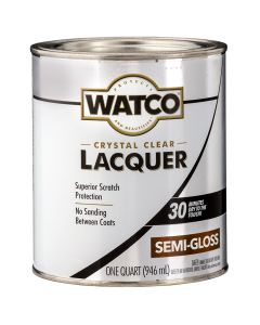 1 Qt Rust-Oleum 63141 Clear Watco Brushing Lacquer, Semi-Gloss