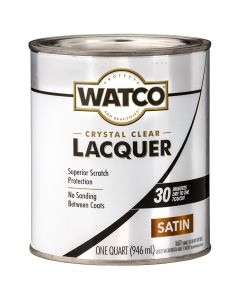 1 Qt Rust-Oleum 63241 Clear Watco Brushing Lacquer, Satin