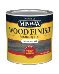 1/2 Pt Minwax 1089 Phantom Gray Wood Finish Oil-Based Wood Stain