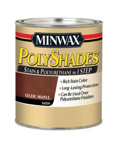 1/2 Pt Minwax 21330 Old Maple PolyShades Wood Stain And Polyurethane Satin