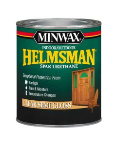 1 Qt Minwax 63210 Clear Helmsman Indoor/Outdoor Spar Urethane, Semi-Gloss