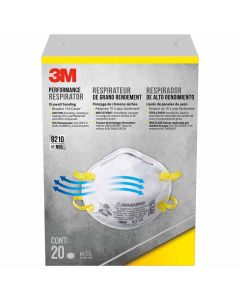 3M 8210D20-DC 3M Drywall Sanding N95 Particulate Respirator, 20-Pack