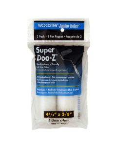 Image of Wooster Jumbo-Koter Super Doo-Z 4-1/2 In. x 3/8 In. Mini Woven Fabric Roller Cover (2-Pack)