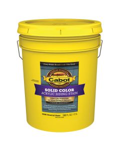 5 Gal Cabot 0806 Neutral Base Solid Color Acrylic Siding Stain