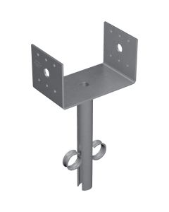 Simpson Strong-Tie 4 In. x 4 In. 12 ga Hot Dipped Galvanized Elevated Post Base