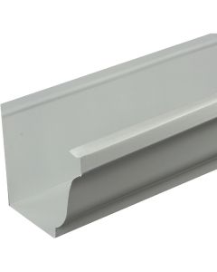 Spectra Metals 5 In. x 10 Ft. K-Style White High Tensile Aluminum Gutter