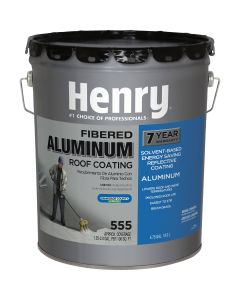 Henry 5 Gal. Fibered Aluminum Roof Coating