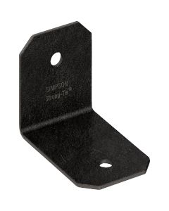 Simpson Strong-Tie Outdoor Accents Avant Collection ZMAX Black Powder-Coated 2 x 90 Deg. 14 Ga. Framing Angle