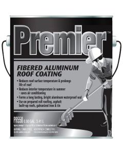 Premier 1 Gal. Fibered Aluminum Roof Coating