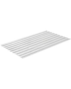Sequentia WeatherGlaze 26 In. x 10 Ft. White Round 1-Sided Fiberglass Corrugated Panels