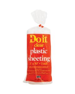 Do it 3 Ft. X 50 Ft. Clear 3 Mil. Poly Film Sheeting