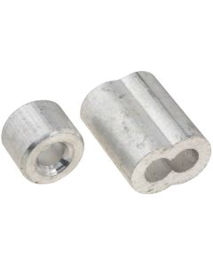 Prime-Line Cable Ferrules and Stops, 5/32", Aluminum