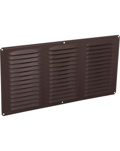 Air Vent 16 In. x 8 In. Brown Aluminum Under Eave Vent