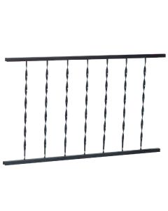 Gilpin Windsor 32 In. H x 4 Ft. L. Wrought Iron Railing