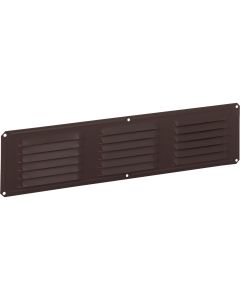 Air Vent 16 In. x 4 In. Brown Aluminum Under Eave Vent