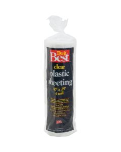 Do it Best 10 Ft. X 25 Ft. Clear 4 Mil. Poly Film Sheeting