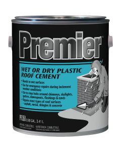 Premier 350 1 Gal. Wet or Dry Plastic Roof Cement