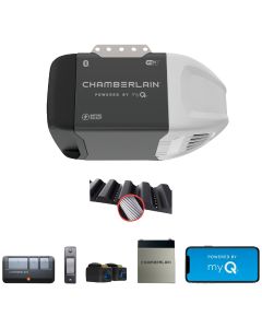 Chamberlain B2212T 1/2 HP myQ Smart Belt Drive Garage Door Opener with WiFi and Battery Backup