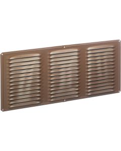 Air Vent 16 In. x 6 In. Brown Aluminum Under Eave Vent