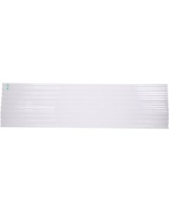 Tuftex PolyCarb 26 In. x 12 Ft. Translucent White Square Wave Polycarbonate Panels