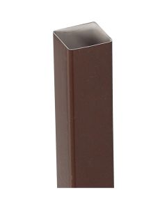 Amerimax 2 In. Square x 10 Ft. Brown Vinyl Downspout