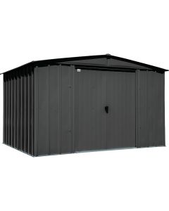 Arrow Classic 10 Ft. x 8 Ft. Galvanized Steel Storage Shed, Charcoal