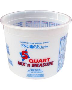 5 Qt Encore 1045181 Mix 'N Measure Solvent Resistant Container