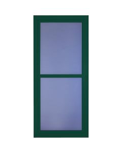 Larson Easy Vent 146 Series 36 In. W x 81 In. H x 1-7/8 In. Thick Green Full View Aluminum Storm Door