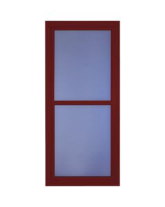Larson Easy Vent 146 Series 36 In. W x 81 In. H x 1-7/8 In. Thick Cranberry Full View Aluminum Storm Door