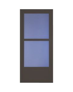 Larson Easy Vent 146 Series 36 In. W x 81 In. H x 1-7/8 In. Thick Brown Mid View Aluminum Storm Door
