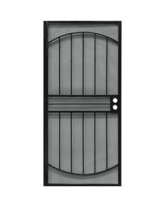 Precision Monterrey 36 In. W x 80 In. H Black Steel Security Door