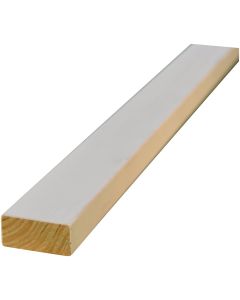 Alexandria Moulding 1 In. W. x 2 In. H. x 8 Ft. L. White Finger Joint Pine Board