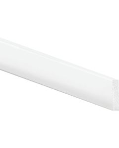 Inteplast Building Products 2-1/2 In. x 8 Ft. Crystal White Polystyrene Flat Molding