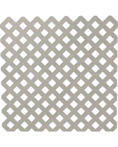 Deckorators 4 Ft. W x 8 Ft. L x 1/8 In. Thick Gray Vinyl Privacy Lattice Panel