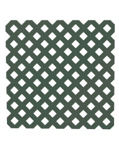 Deckorators 4 Ft. W x 8 Ft. L x 1/8 In. Thick Dark Green Vinyl Privacy Lattice Panel