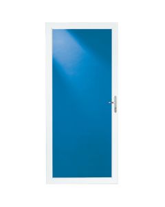 Larson Classic 36 In. W x 80 In. H x 1-1/4 In. Thick White Full View Aluminum Storm Door