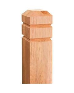 Real Wood Products 4 In. x 4 In. x 54 In. Chamfered Deck Post