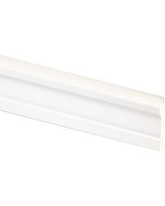 Inteplast Building Products 11/16 In. W. x 1-5/8 In. H. x 8 Ft. L. PVC Wainscot Base