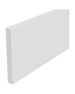 Westlake Royal Building Products Craftsman 1-1/2 In. W. x 3/8 In. H. x 8 Ft. White PVC Flat Trim