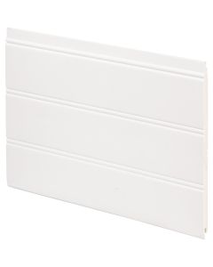Inteplast Building Products 7-1/2 In. W. x 1/4 In. H. x 8 Ft. L. White PVC Reversible Beaded Wainscot