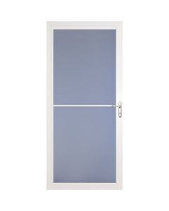 Larson Screenaway Lifestyle 36 In. W x 81 In. H x 1-3/8 In. Thick White Full View Aluminum Storm Door